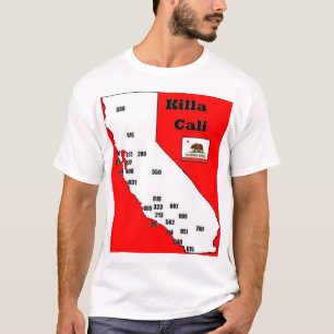 Kalifornien-Ortsnetzkennzahl-T-Shirt T-Shirt