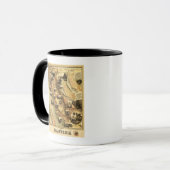 Kalifornien Panorama Karte Tasse (Vorderseite Links)