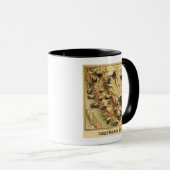 Kalifornien Panorama Karte Tasse (VorderseiteRechts)