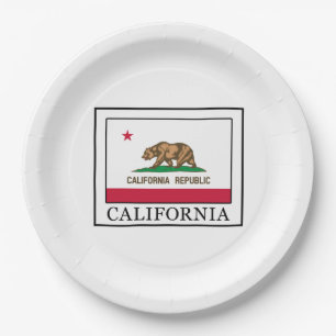 Kalifornien Pappteller