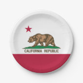 Kalifornien Pappteller (Vorderseite)