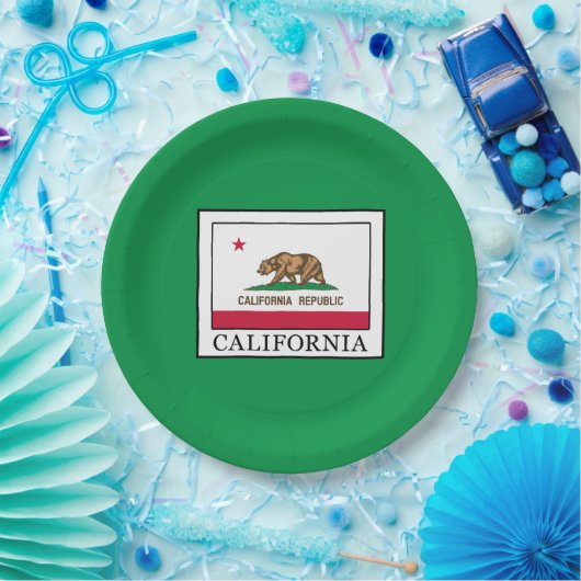 Kalifornien Pappteller (Party)