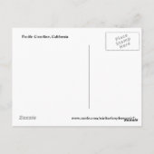 Kalifornien, Pazifikküste Postkarte (Rückseite)