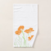 Kalifornien-Pflaumen mit fünf Hand Badhandtuch Set (Handtuch)