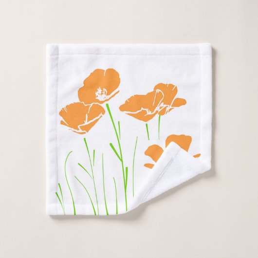 Kalifornien-Pflaumen mit fünf Hand Badhandtuch Set (Waschlappen)