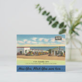 Kalifornien, Pismo Palisades Motel Postkarte (Stehend Vorderseite)