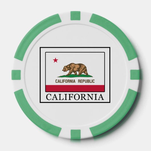 Kalifornien Pokerchips (Vorderseite)