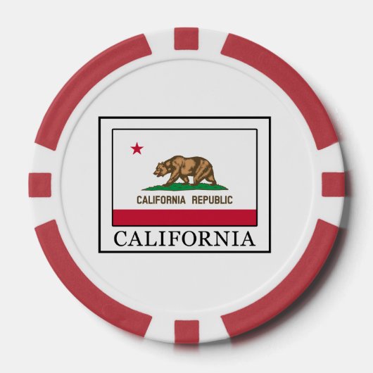 Kalifornien Pokerchips (Vorderseite)