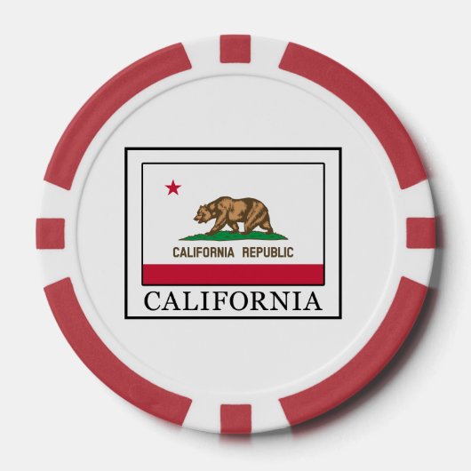 Kalifornien Pokerchips (Vorderseite)