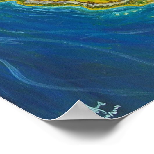 Kalifornien Poster (Ecke)