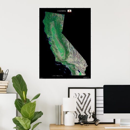 Kalifornien Poster (Heimbüro)