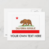 KALIFORNIEN POSTKARTE (Vorne/Hinten)