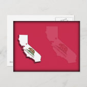 Kalifornien Postkarte (Vorne/Hinten)