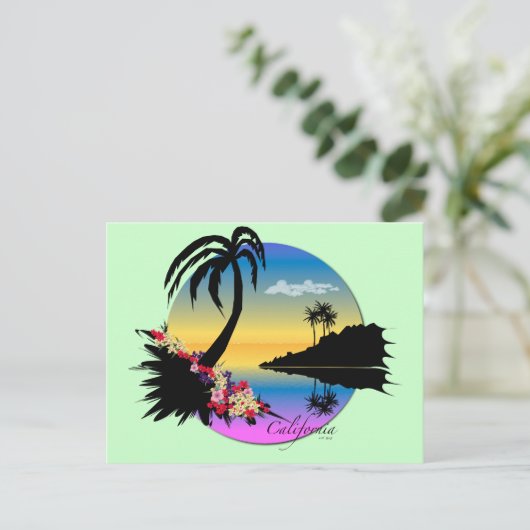 Kalifornien Postkarte (Stehend Vorderseite)