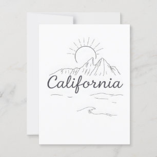 Kalifornien Postkarte