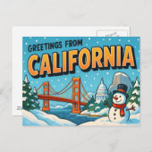 KALIFORNIEN Postkarte (Vorne/Hinten)