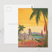 Kalifornien Postkarte (Vorne/Hinten)