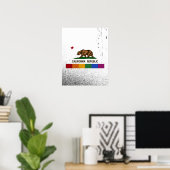 KALIFORNIEN PRIDE FLAG -.png Poster (Heimbüro)