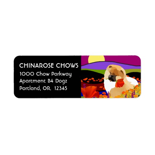 KALIFORNIEN PUPPY - Rücksendeadressen-Aufkleber Cu (Vorne)