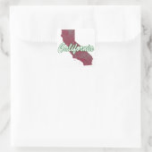 Kalifornien Quadratischer Aufkleber (Tasche)