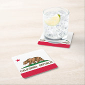 Kalifornien Rechteckiger Pappuntersetzer (Vor Ort)