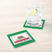 Kalifornien Rechteckiger Pappuntersetzer (Vor Ort)