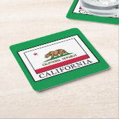 Kalifornien Rechteckiger Pappuntersetzer (angewinkelt)