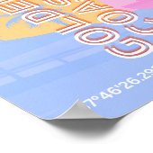 Kalifornien, Reisekunst, Preppy Poster (Ecke)