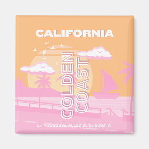 Kalifornien, Reisekunst, Preppy, Preppy Magnet