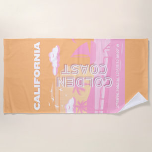 Kalifornien, Reisekunst, Preppy, Preppy Strandtuch