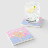 Kalifornien, Reisekunst, Preppy Steinuntersetzer (Seitenansicht)