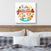 Kalifornien Reisen Leinwanddruck (Insitu (Schlafzimmer))