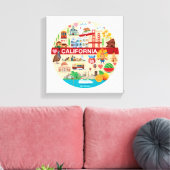 Kalifornien Reisen Leinwanddruck (Insitu (Wohnzimmer))