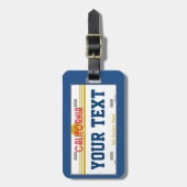 Kalifornien-Reisender Gepäckanhänger (Vorderseite vertikal)