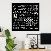 Kalifornien Reiseziele Poster (Heimbüro)