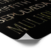 Kalifornien Reiseziele Poster (Ecke)