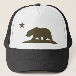 Kalifornien-Republik-Bär - Brown Truckerkappe