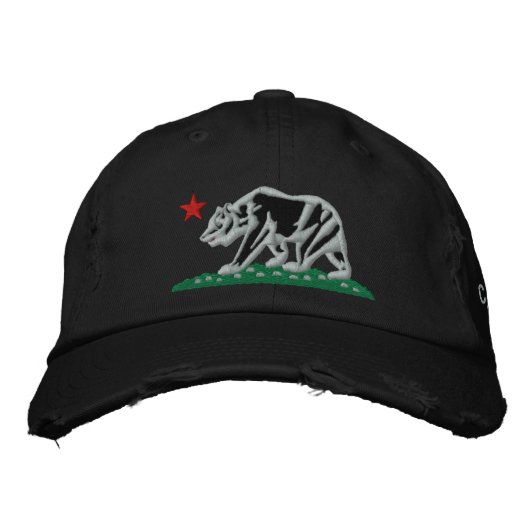 KALIFORNIEN - REPUBLIK BEAR Essentials Cap Bestickte Baseballkappe (Vorderseite)