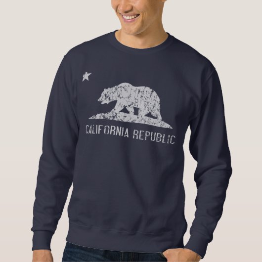 Kalifornien-Republik beunruhigt Sweatshirt (Vorderseite)