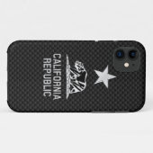 KALIFORNIEN - REPUBLIK Chrome auf Kohlenstofffaser Case-Mate iPhone Hülle (Rückseite (Horizontal))