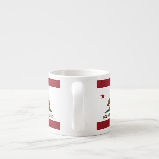 Kalifornien-Republik-Flagge Espressotasse (Rückseite)