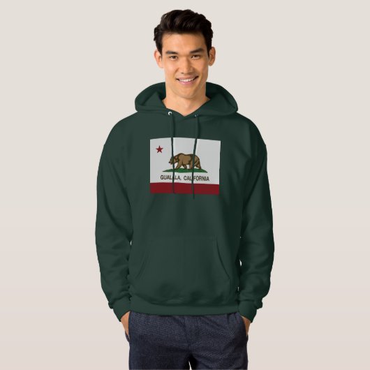 Kalifornien-Republik-Flagge Gualala Hoodie (Vorne ganz)