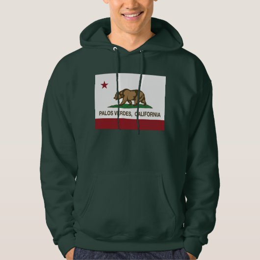 Kalifornien-Republik-Flagge Palos Verdes Hoodie (Vorderseite)
