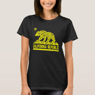 Kalifornien Republik Flagge Stammes Grizzly Bär YW T-Shirt
