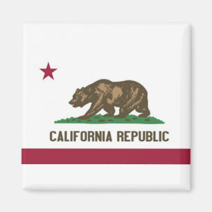 Kalifornien-Republik-Flaggenmagnet Magnet