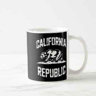 Kalifornien Republik Grizzly Staat Retro Vintage Kaffeetasse