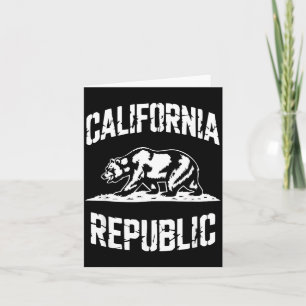Kalifornien Republik Grizzly Staat Retro Vintage Karte