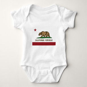 Kalifornien-Republik-offizielle Staats-Flagge Baby Strampler