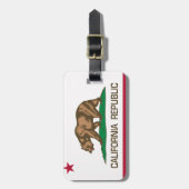 Kalifornien-Republik (Staats-Flagge) Gepäckanhänger (Vorderseite vertikal)