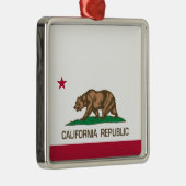 Kalifornien-Republik (Staats-Flagge) Ornament Aus Metall (Rechts)